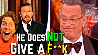 GOTTA LOVE RICKY GERVAIS Reaction To Ricky Gervais Golden Globes 2020 [upl. by Enidualc]