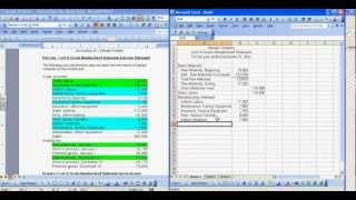 Cost of Goods Manufactured and Income Statement Samplemp4 [upl. by Hanover]