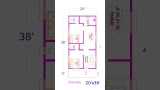 20X44 floor plan  beautiful building floor plan floorplans short [upl. by Bland205]