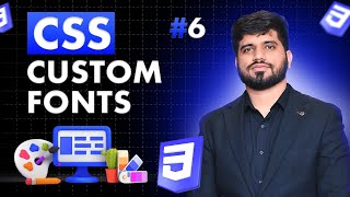 06 How to add Custom Fonts in CSS [upl. by Eelnodnarb956]