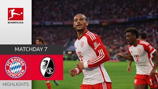 FC Bayern München  SC Freiburg 30  Highlights  Matchday 7 – Bundesliga 202223 [upl. by Kinsley309]