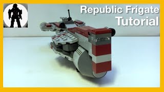 Lego Star Wars MicroMOC Tutorial 7  Republic Frigate [upl. by Ahsuatan]