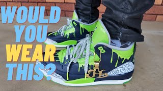 Air Jordan 3 Retro Doernbecher Hugo on feet review [upl. by Behm63]