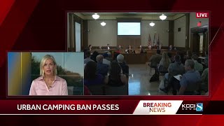 Des Moines public camping ordinance passes [upl. by Eleets807]