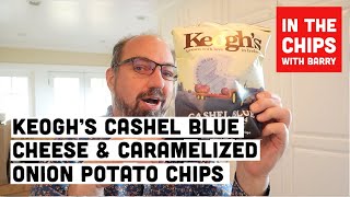 🇮🇪 Keogh’s Cashel Blue Cheese and Caramelized Onion potato chips on In The Chips with Barry [upl. by Warford]