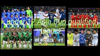 under 17 Asia Cup qualified 16 teams [upl. by Lledualc]