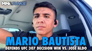 Mario Bautista Explains Why Jose Aldo Also to Blame for Lackluster UFC 307 Fight [upl. by Norga]