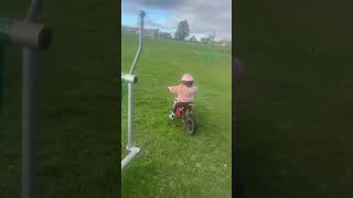 2 year old girls first ever time riding a electric bike oset bikergirl automobile youtube [upl. by Nahsed]