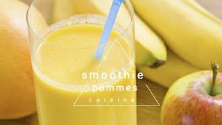 RECETTE  SMOOTHIE POMMES 🍏 facile amp rapide  rafraîchissante  🍏 [upl. by Yancey]