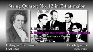 Beethoven String Quartet No 12 BarylliQ 1956 ベートーヴェン 弦楽四重奏曲第12番 バリリ四重奏団 [upl. by Iives]