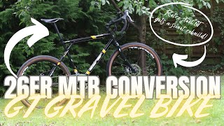 Retro GT MTB gets an amazing Gravel Bike Conversion [upl. by Fitalludba904]