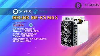 iBeLink BMKS Max 105Ths 3400W Kaspa Miner Setup [upl. by Bowles105]