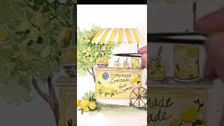 Watercolor Lemonade stand [upl. by Hilda]