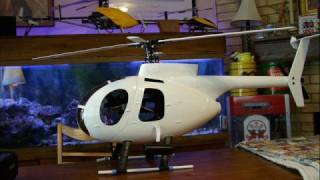 HeliArtist MD500 EFlite Blade 400 Build and Hover [upl. by Osi]