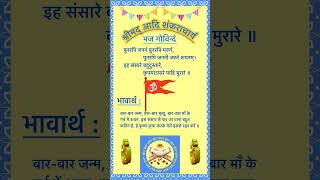 Adi Guru Shankaracharyamantrashalok trendingshortvideoviral video [upl. by Verile]