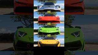 RACE 💀 VALHALLA vs SF90 vs AVENTADOR vs P1 lamborghini astonmartin ferrari mclaren shortsfeed [upl. by Yllib]