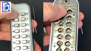 399 How to change the code on a mechanical push button digital combination door lock [upl. by Jemy]