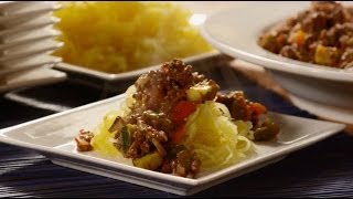 How to Make Spaghetti Squash with Meat Sauce  Paleo Recipes  Allrecipescom [upl. by Lyrej565]