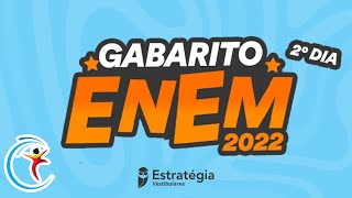 Gabarito ENEM 2022 2º dia – Correção de prova AO VIVO [upl. by Sprague820]