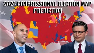 2024 Congressional Election Map Prediction June 2024 [upl. by Ardath]