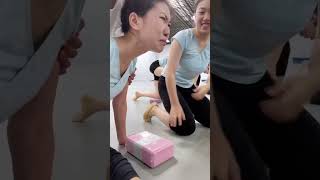 Chinese girls flexibility training class DFC [upl. by Ahsekam]