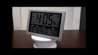 La Crosse 5131211 Digital Atomic Alarm Clock w 4quot Time Display [upl. by Nosemaj337]