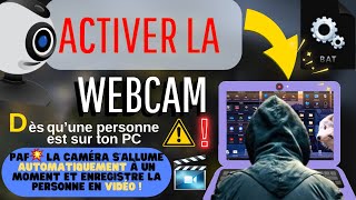 Activation Automatique de TA WEBCAM  sur une personne qui SQUATTE TON PC  VIDÉO de LESPION😈 [upl. by Tiebout]