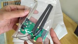 Damaged PCIe wifi card adapter from China [upl. by Wesa]