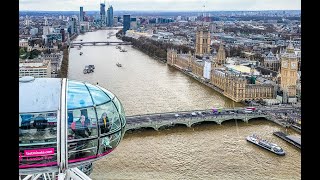 VIRTUAL TOUR  LONDON EYE LIVE FROM THE HEART OF LONDON [upl. by Namaan]