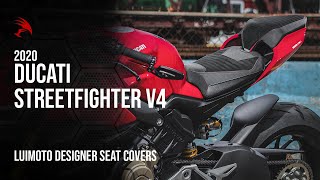 Ducati Streetfighter 2020 Luimoto Designer Seat Covers [upl. by Eelirak]