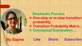 transition probabilities and its matrix  by Sapna [upl. by Aratahc]