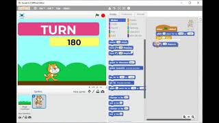 INTRODUCTION TO SCRATCH PART 3 SPRITE TURN SETTING [upl. by Brownson]