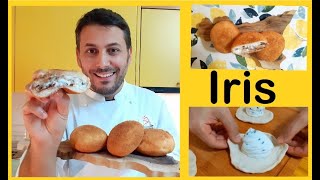 IRIS FRITTE CON RICOTTA quotdolce tipico sicilianoquot [upl. by Rabjohn]