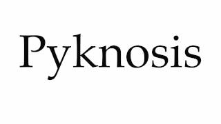 How to Pronounce Pyknosis [upl. by Nerrual62]