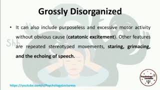 Grossly Disorganized  Psychology Lectures  DSM5TR  in Urdu and Hindi [upl. by Yehus]