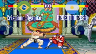 sf2ce CristianoAgapito BR vs ARGENTINAPESA AR Street Fighter II CE Fightcade Oct 4 [upl. by Georgetta]