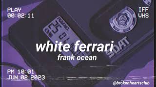 white ferrari  frank ocean slowed amp reverb [upl. by Kawasaki152]