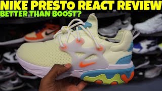 IS NIKE PRESTO REACT BETTER THAN ADIDAS ULTRABOOST [upl. by Anos987]