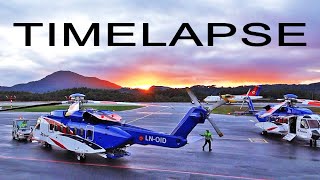 Timelapse  Bristow S92 amp DAT ATR42  Stord airport  november 2020 [upl. by Geehan816]