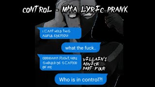 Control  Twice MHA lyric prank [upl. by Haissem253]