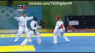 Taekwondo Olympic Games Beijing 2008 58 kg Men Iran vs Brazil Round 3 [upl. by Anasus26]