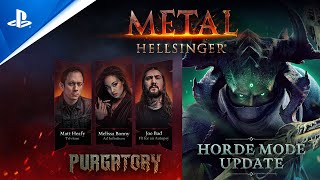 Metal Hellsinger  Purgatory DLC and Free Horde Mode Trailer  PS5 Games [upl. by Vadnee]