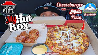 Pizza Hut® Cheeseburger Melt Pizza Review 🍔🍕  NEW My Hut Box  theendorsement [upl. by Oruasi958]