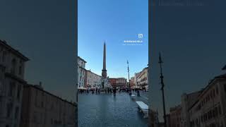 Piazza Navona  one of the most visited piazzas in Rome [upl. by Rumilly261]