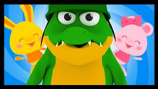 Run cocodrile  Sing and dance with Titounis  Nursery rhymes for kids and toddlers [upl. by Nodyl]