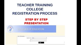 APPLYING FOR TEACHER TRAINING COLLEGE IN GHANA  DETAILED PRESENTATION Part 2 [upl. by Eneri]