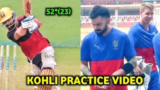 IPL 2024  Virat Kohli practice video  RCB Practical video  Chinnaswamy stadium [upl. by Ellenehc179]