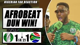 NIGERIA 11 42 SOUTH AFRICA  Abdalaziz  NIGERIAN FAN REACTION  AFCON 2023 HIGHLIGHTS [upl. by Trevlac]