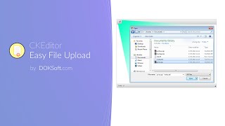 CKEditor Easy File Upload demo [upl. by Enicul]