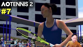 Fernandez vs Badosa  AO TENNIS 2 Simulation Gameplay 7 wCommentary [upl. by Daniels223]